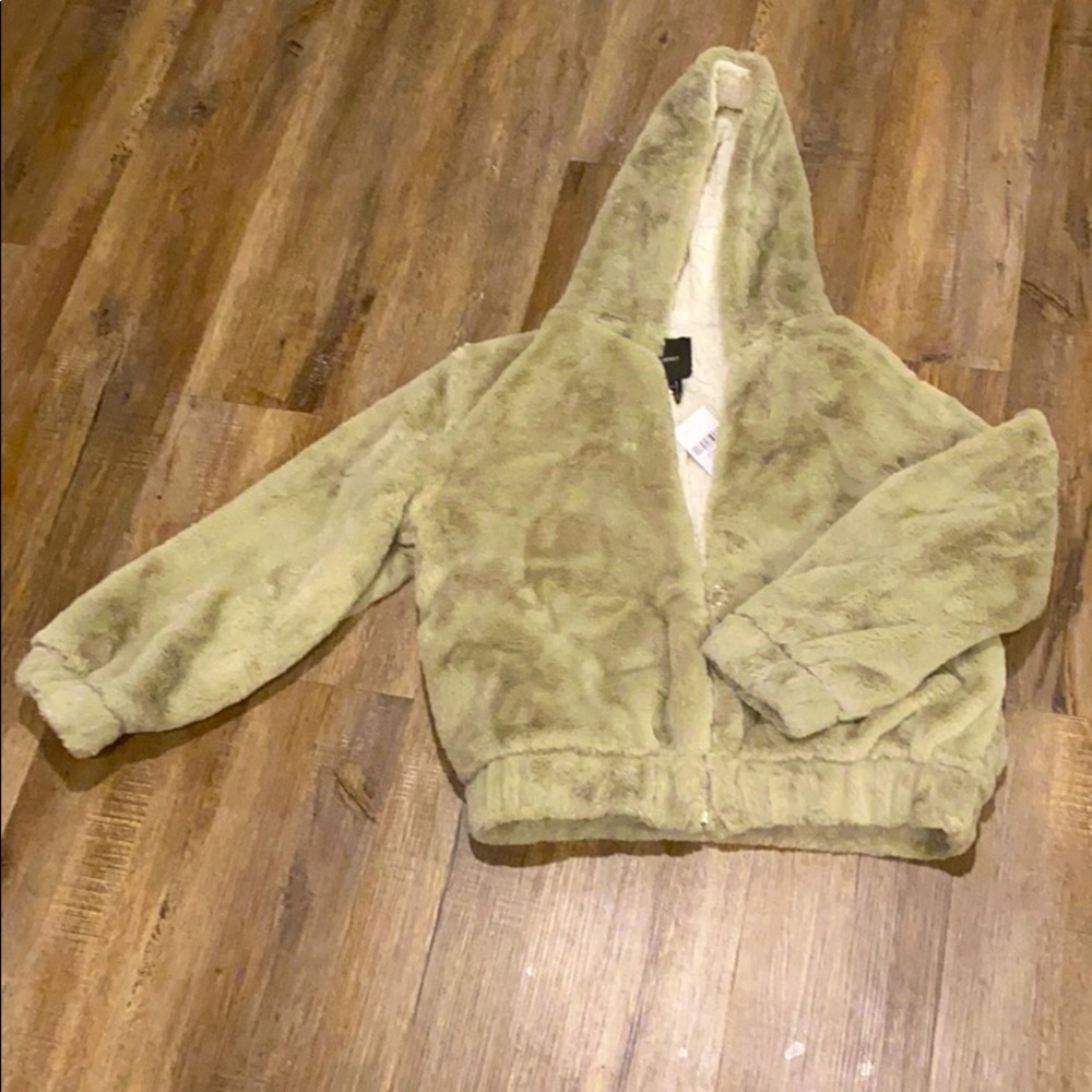 Forever 21 Faux Fur and Sherpa Lined Zip Up